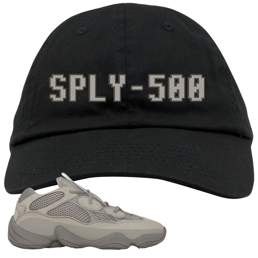 Ash Grey 500s Dad Hat | Sply-500, Black