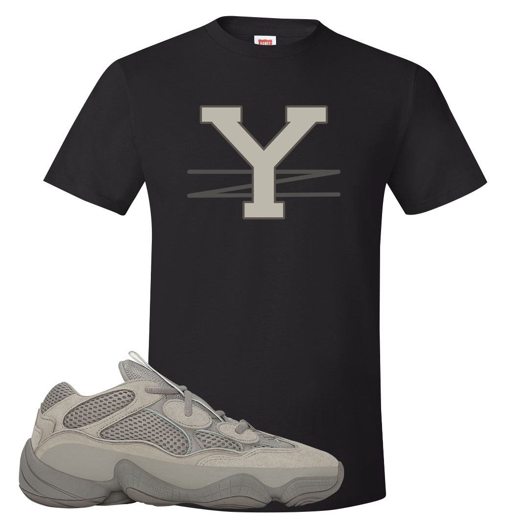 Ash Grey 500s T Shirt | YZ, Black