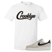 King Day Low AF 1s T Shirt | Crooklyn, White