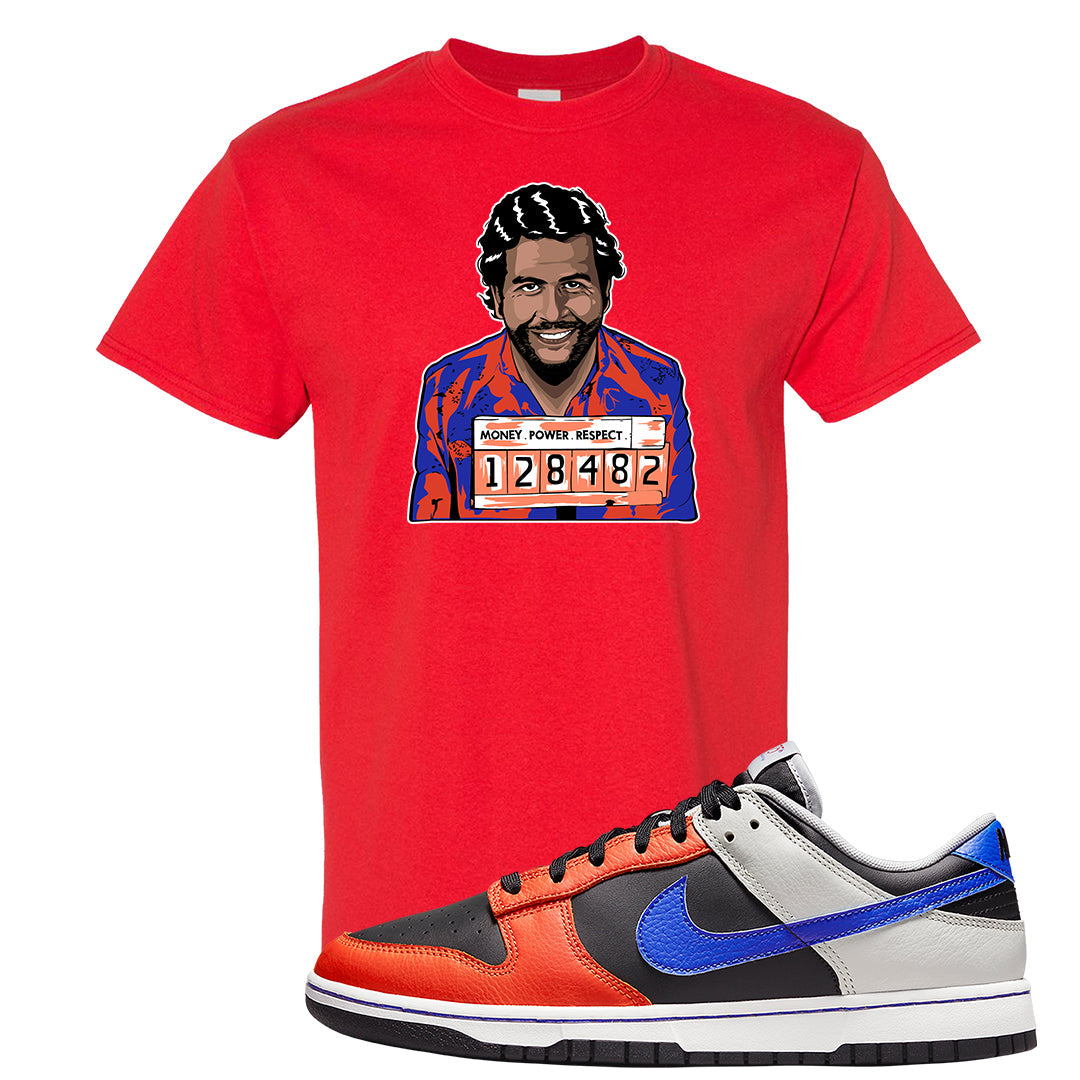 75th Anniversary Low Dunks T Shirt | Escobar Illustration, Red