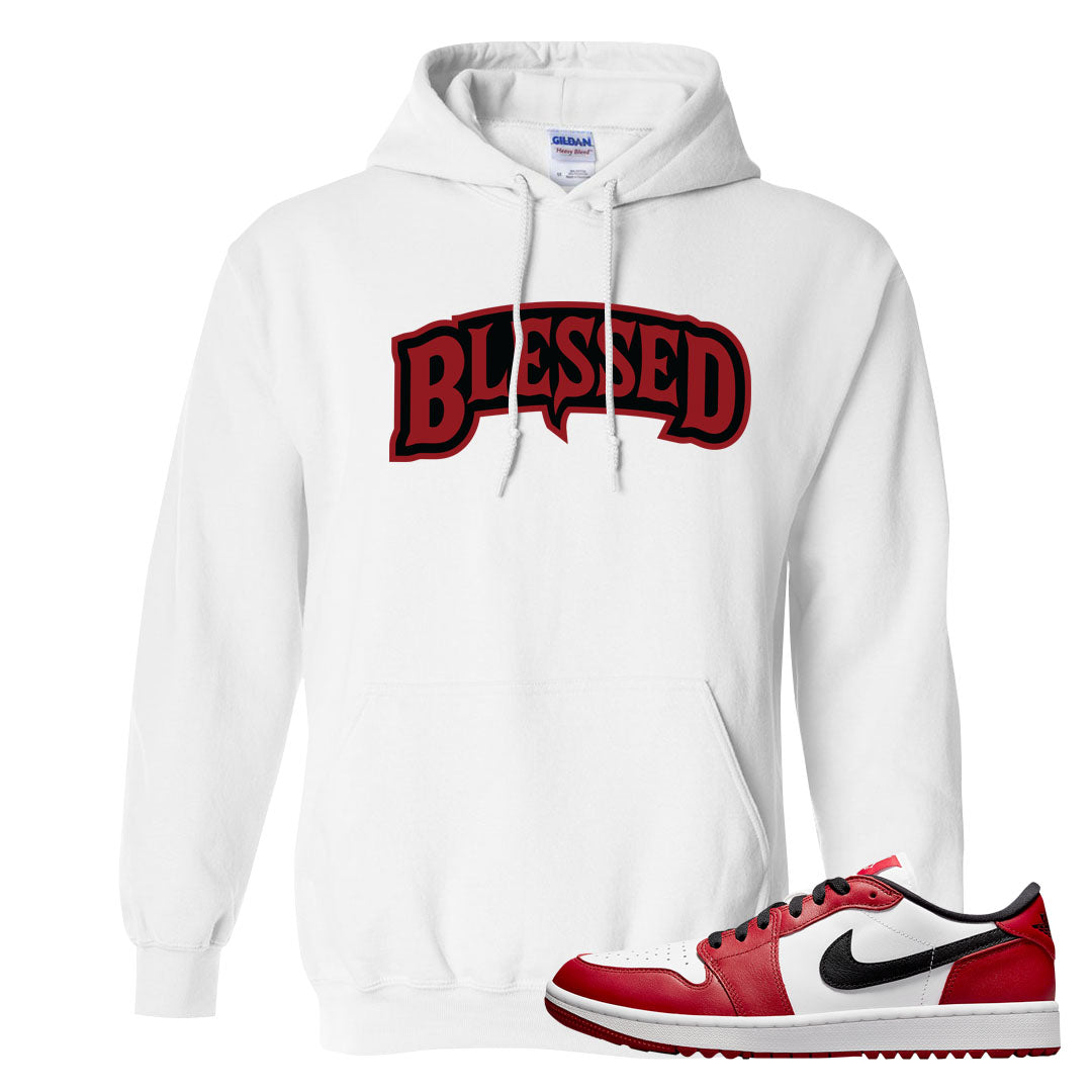 Chicago Golf Low 1s Hoodie | Blessed Arch, White
