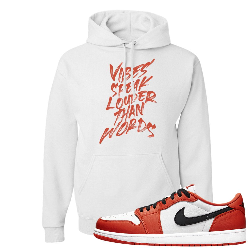 Starfish OG Low 1s Hoodie | Vibes Speak Louder Than Words, White