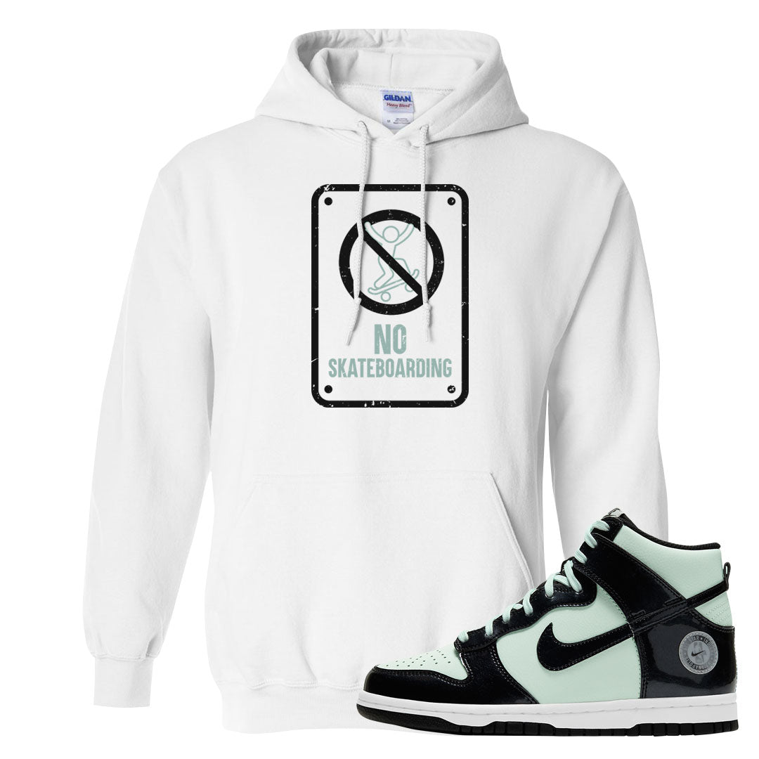2022 All Star High Dunks Hoodie | No Skating Sign, White