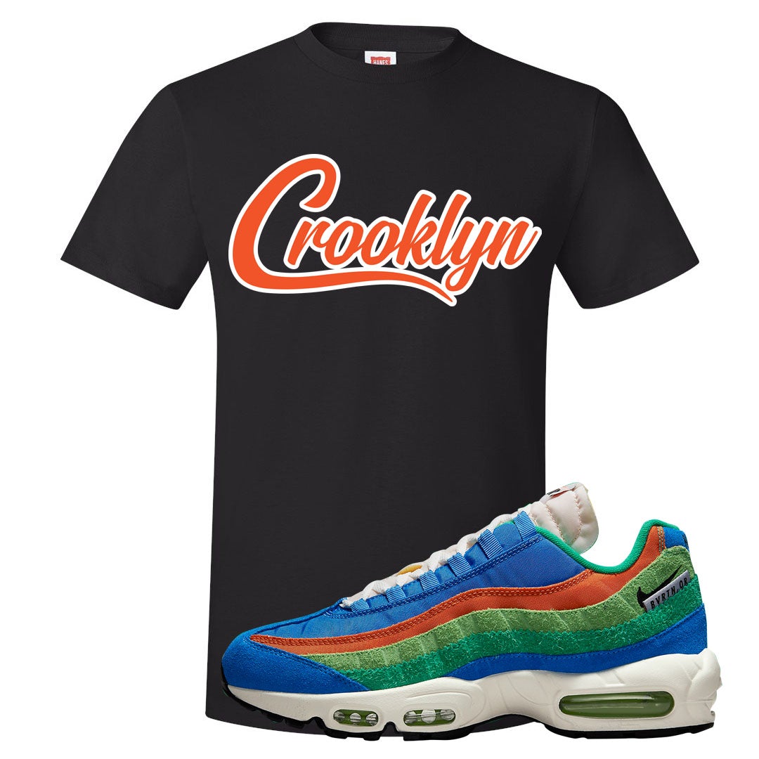 Light Blue Green AMRC 95s T Shirt | Crooklyn, Black