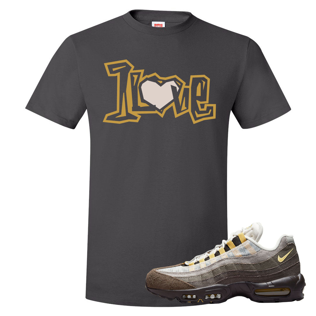 Ironstone Hemp 95s T Shirt | 1 Love, Smoke Grey