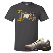 Ironstone Hemp 95s T Shirt | 1 Love, Smoke Grey