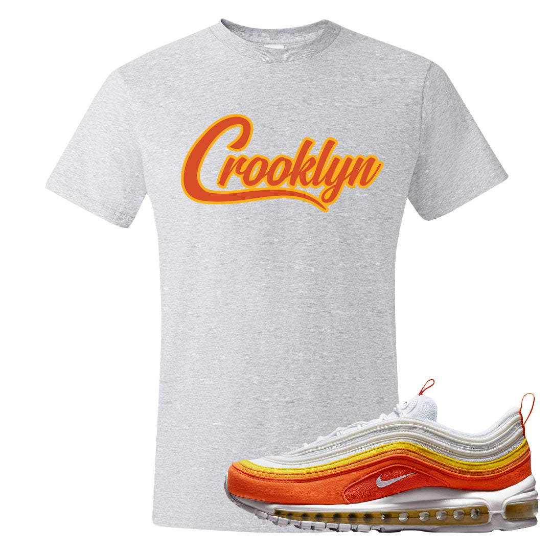 Club Orange Yellow 97s T Shirt | Crooklyn, Ash