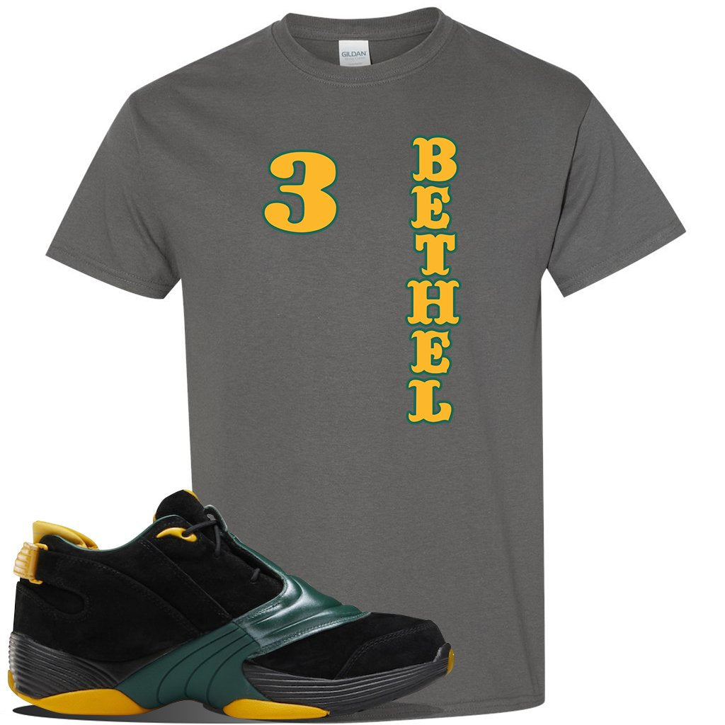 Bethel High Answer 5s T Shirt | Bethel 3 Vertical, Charcoal