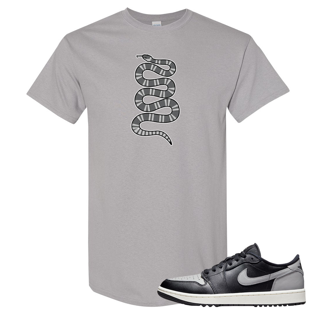 Shadow Golf Low 1s T Shirt | Coiled Snake, Gravel