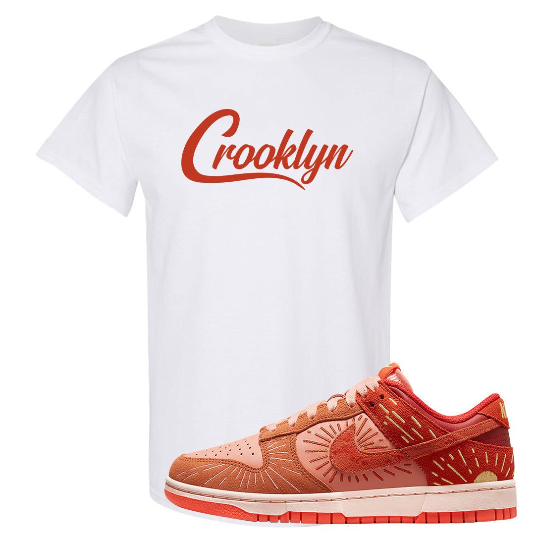 Solstice Low Dunks T Shirt | Crooklyn, White
