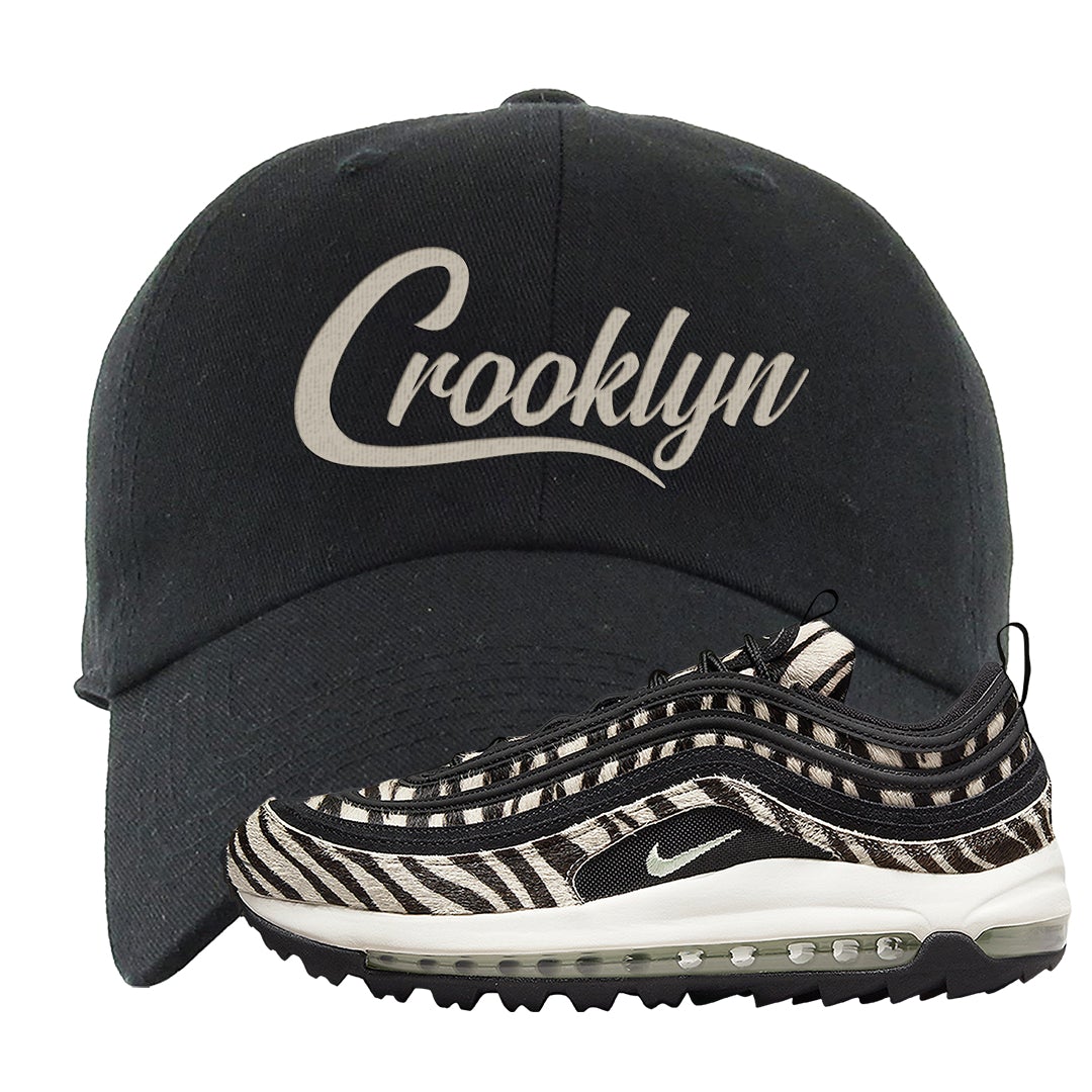 Zebra Golf 97s Dad Hat | Crooklyn, Black