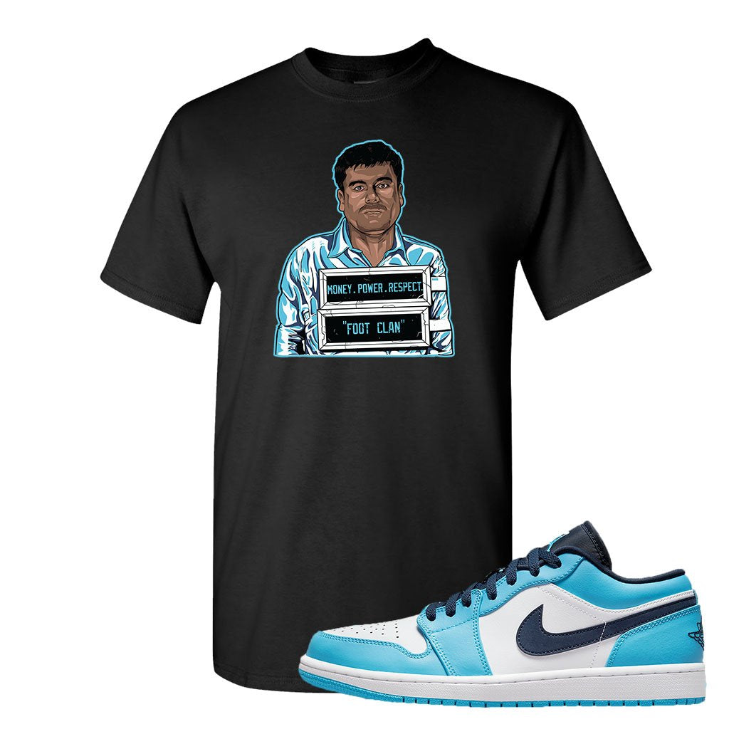 Air Jordan 1 Low UNC T Shirt | Capone Illustration, Black