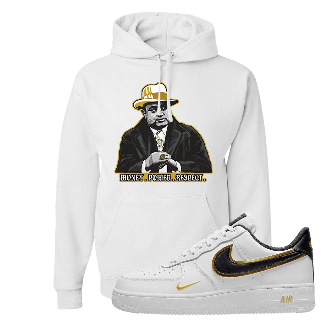 Air Force 1 Low White Gold Hoodie | Capone Illustration, White