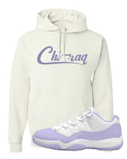 Pure Violet Low 11s Hoodie | Chiraq, White