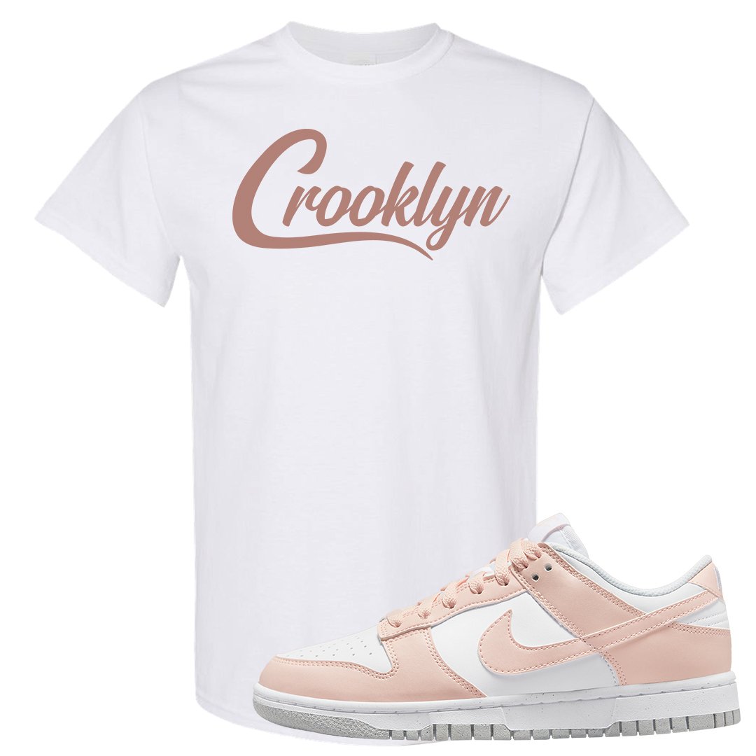Next Nature Pale Citrus Low Dunks T Shirt | Crooklyn, White