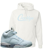 Blue Bird 5s Hoodie | Crooklyn, White