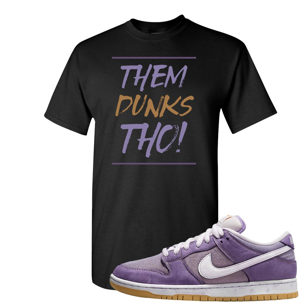 Unbleached Purple Lows T Shirt | Them Dunks Tho, Black
