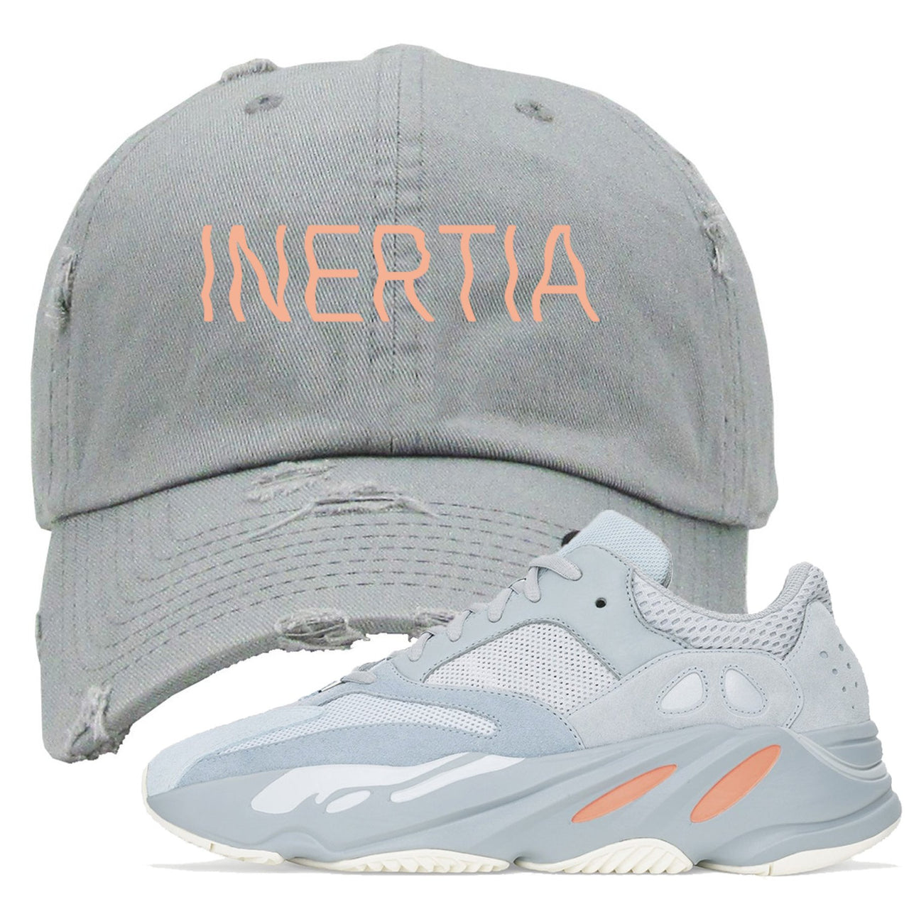 Inertia 700s Distressed Dad Hat | Inertia, Light Gray
