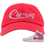 Valentine's Day Mid 1s Dad Hat | Chiraq, Red