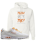 Air Max 90 First Use Orange Hoodie | Them 90's Tho, White