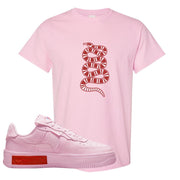 Air Force 1 Low Fontanka T Shirt | Coiled Snake, Light Pink