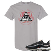 Alter and Reveal 97s T Shirt | All Seeing Eye, Gravel