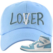 University Blue Mid 1s Dad Hat | Lover, Light Blue