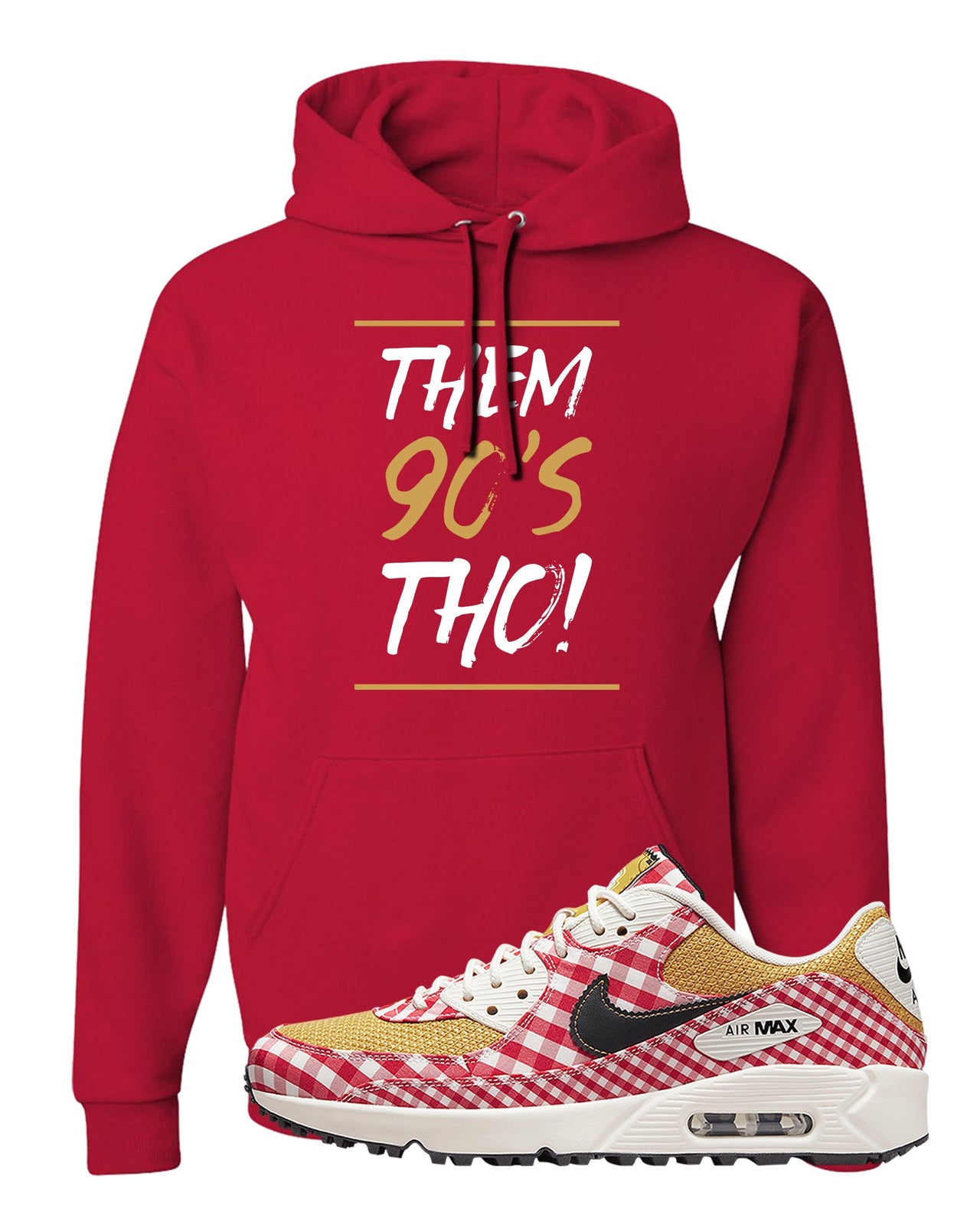Picnic Golf 90s Hoodie | Them 90's Tho, Red