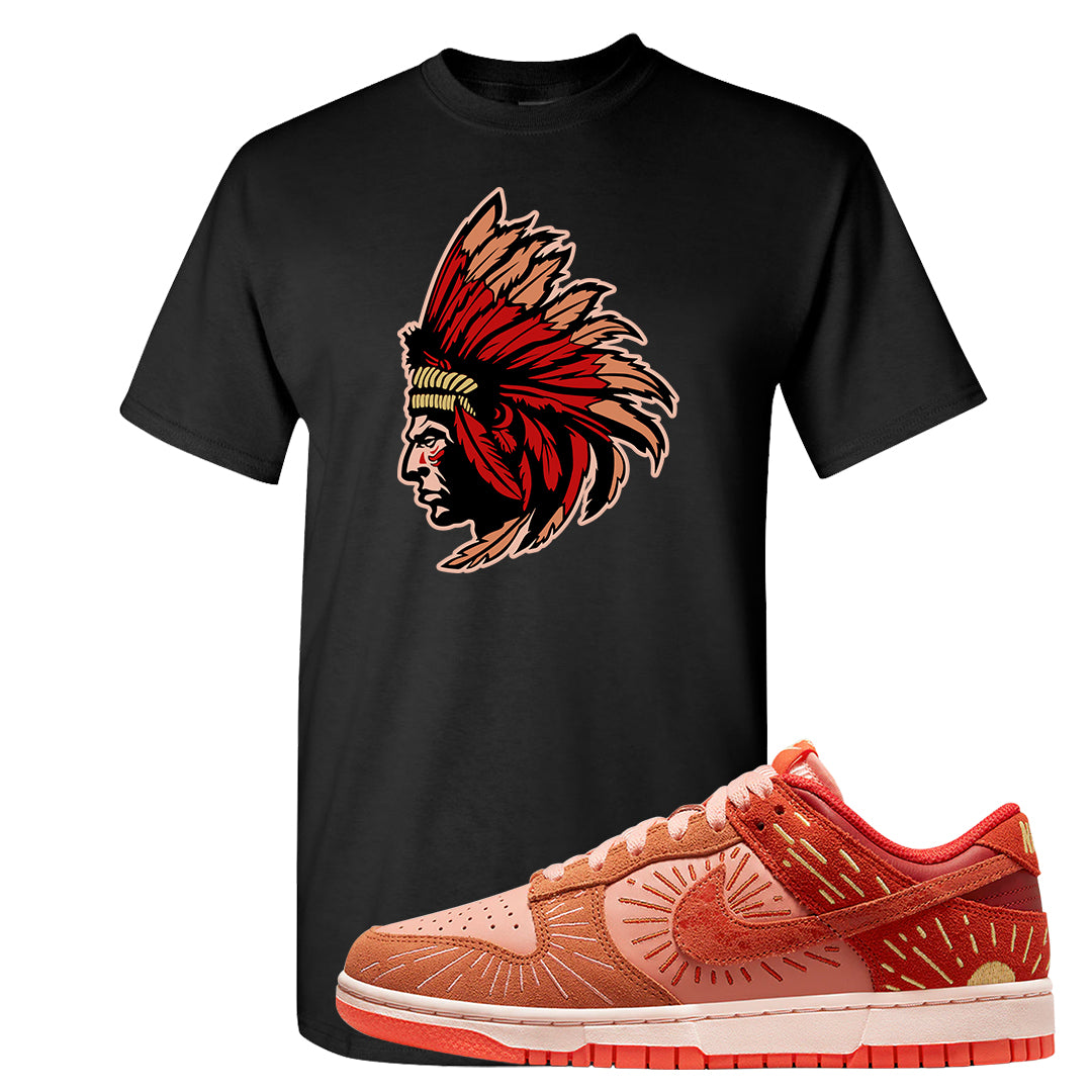 Solstice Low Dunks T Shirt | Indian Chief, Black
