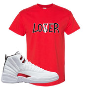 Twist White Red 12s T Shirt | Lover, Red