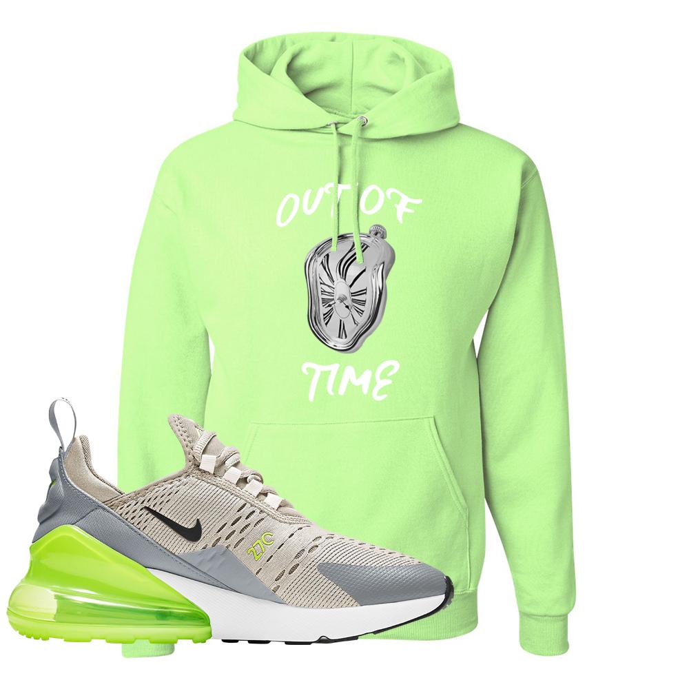 Air Max 270 Light Bone Volt Hoodie | Out Of Time, Neon Green