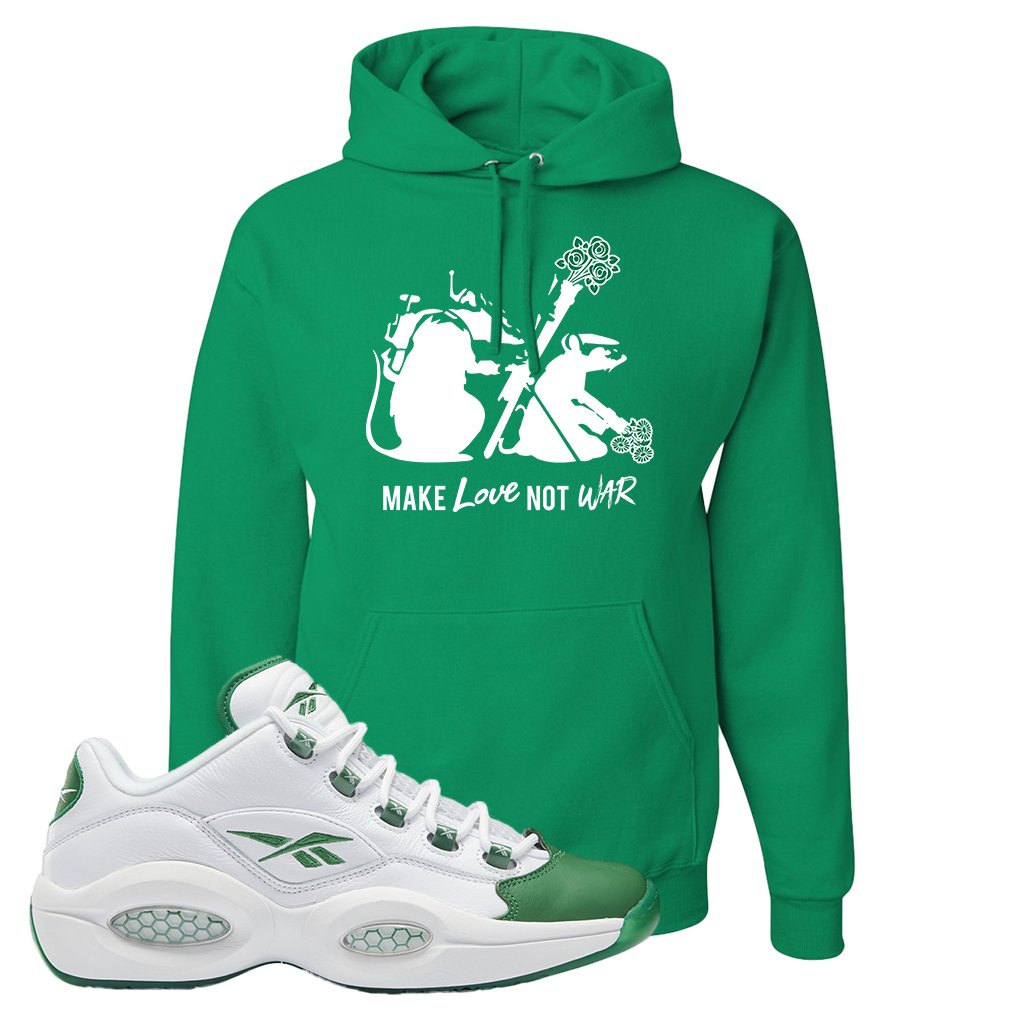 Question Low Green Toe Hoodie | Army Rats, Kelly Green