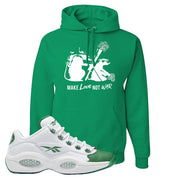 Question Low Green Toe Hoodie | Army Rats, Kelly Green