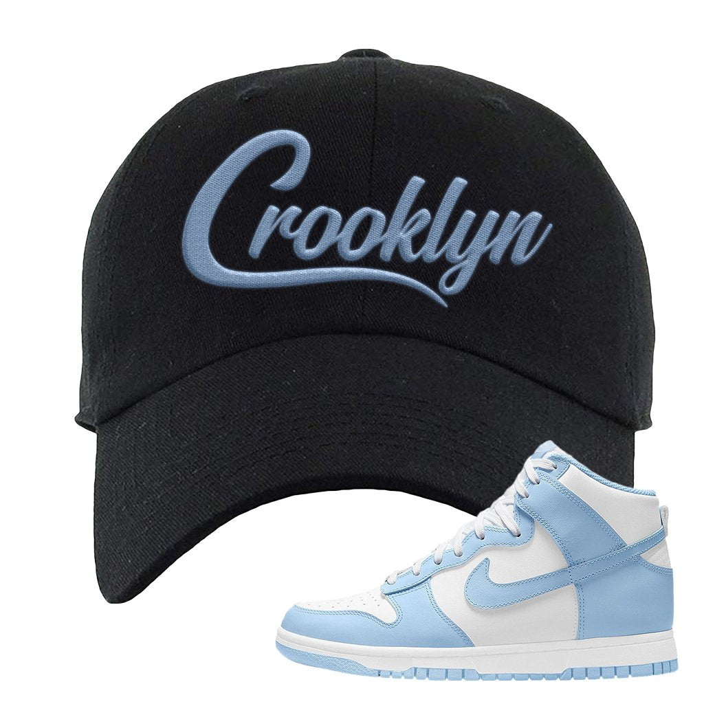 Aluminum High Dunks Dad Hat | Crooklyn, Black
