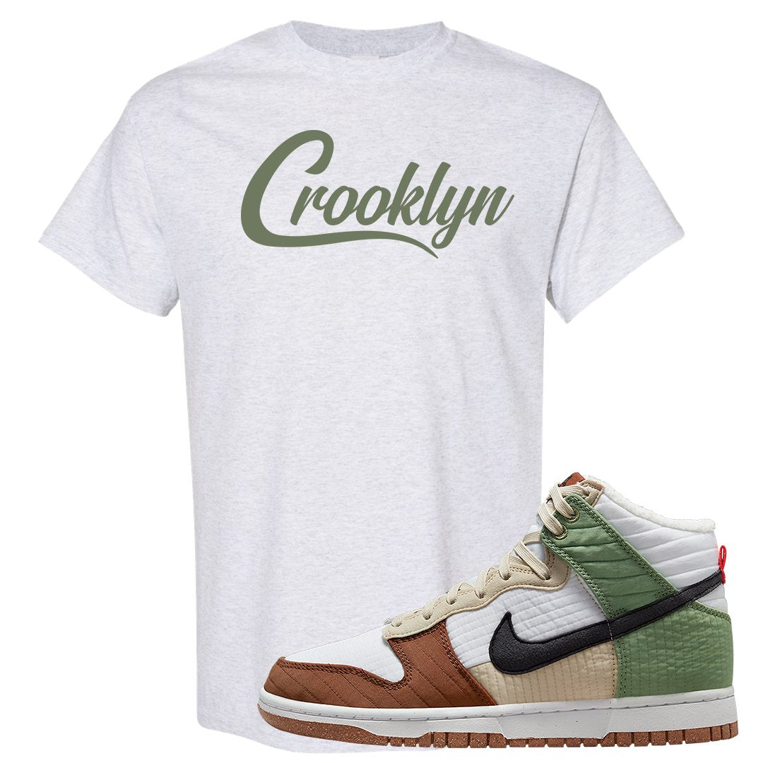 Toasty High Dunks T Shirt | Crooklyn, Ash