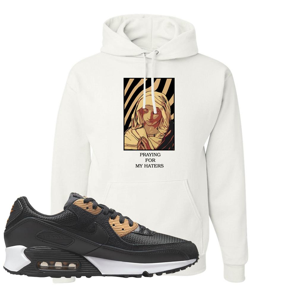 Air Max 90 Black Old Gold Hoodie | God Told Me, White