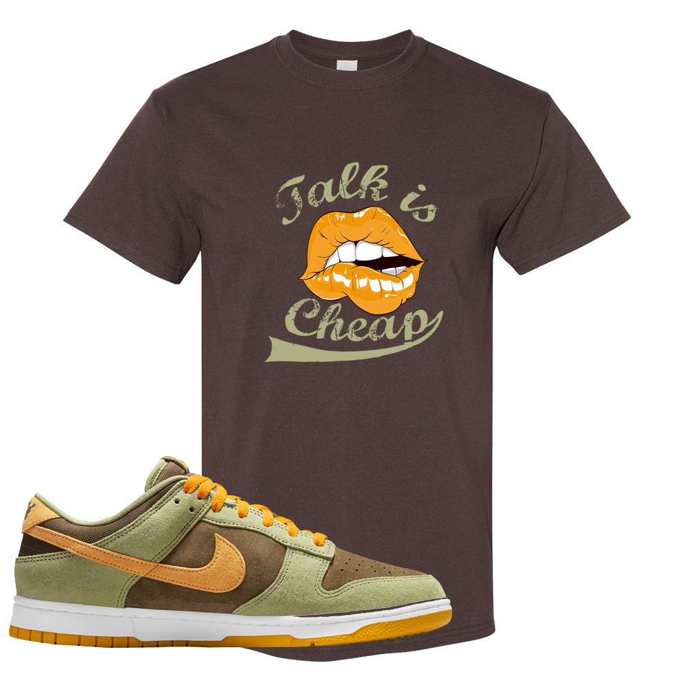 SB Dunk Low Dusty Olive T Shirt | Talk Is Cheap, Chocolate