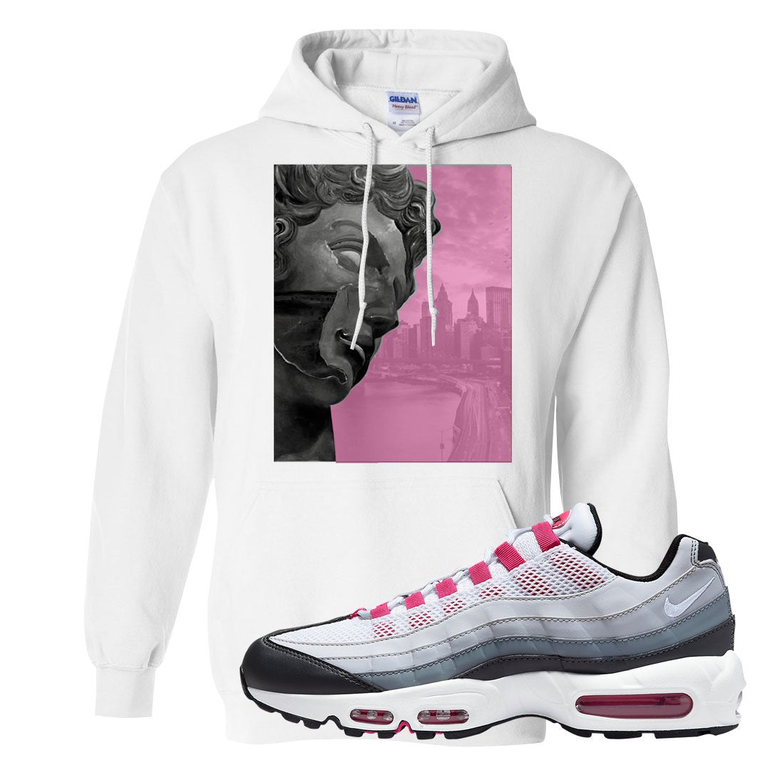Next Nature Pink 95s Hoodie | Miguel, White