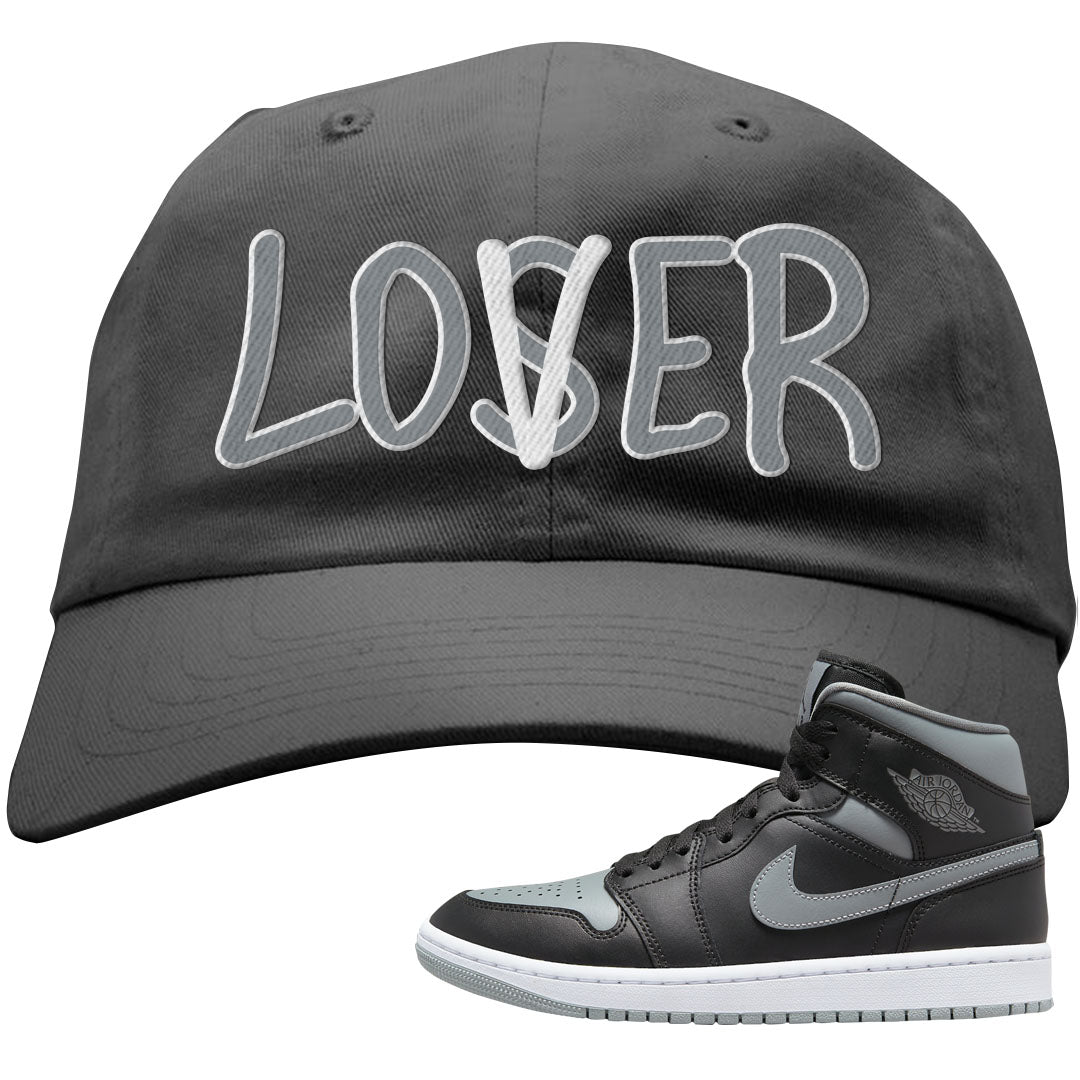 Alternate Shadow Mid 1s Dad Hat | Lover, Dark Gray