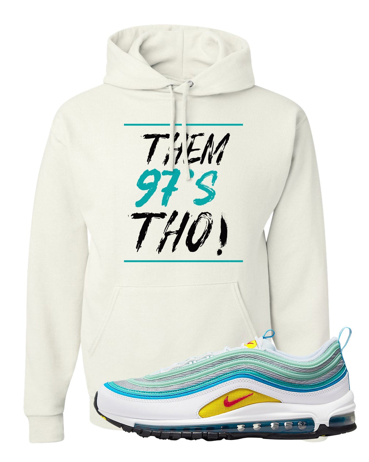 Spring Floral 97s Hoodie | Them 97's Tho, White