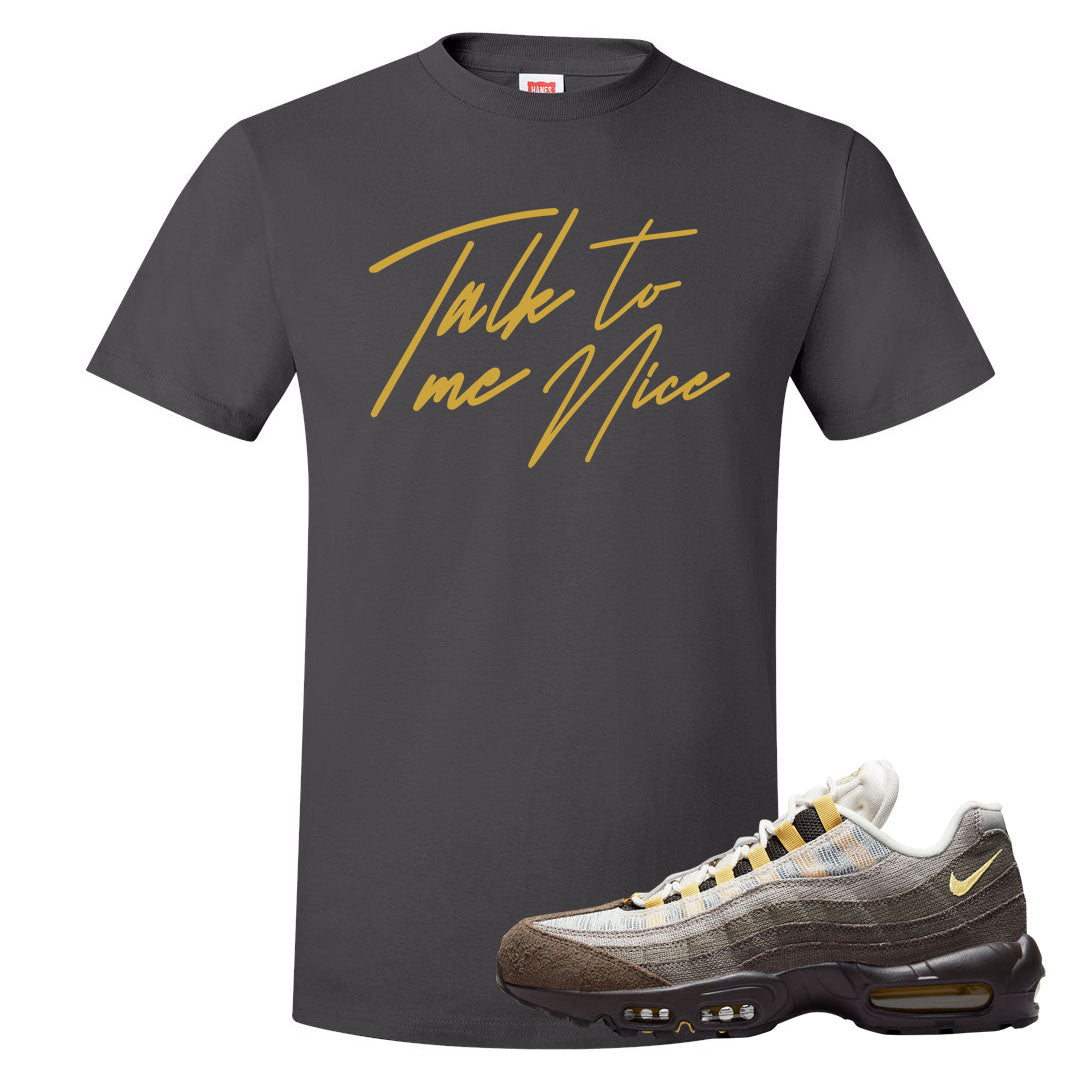 Ironstone Hemp 95s T Shirt | Talk To Me Nice, Smoke Grey
