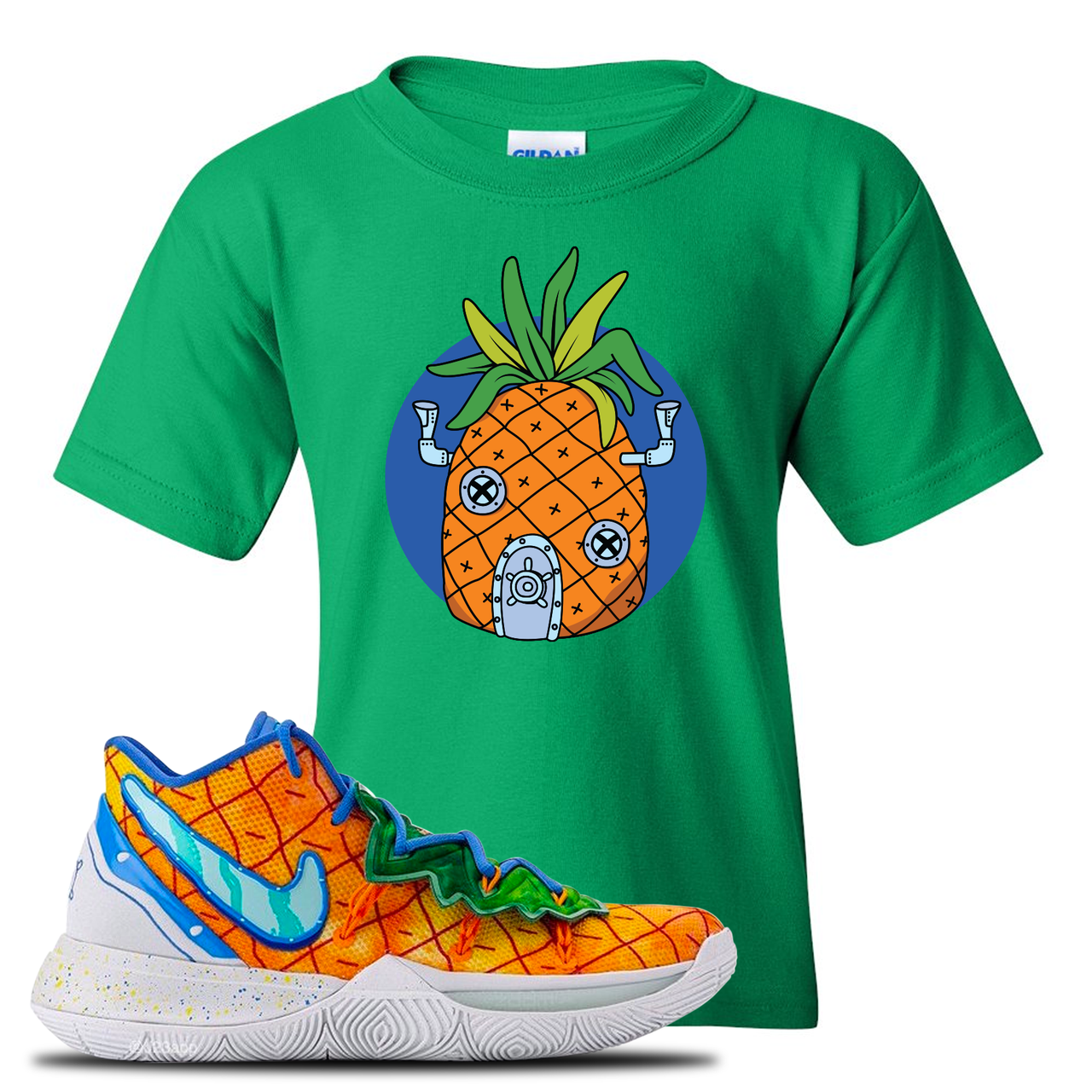 Kyrie 5 Pineapple House Pineapple House Irish Green Sneaker Hook Up Kid's T-Shirt