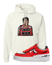 Shadow Chicago AF 1s Hoodie | El Chapo Illustration, White