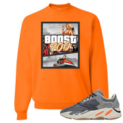 Yeezy Boost 700 Magnet GTA Cover Safety Orange Sneaker Matching Crewneck Sweatshirt