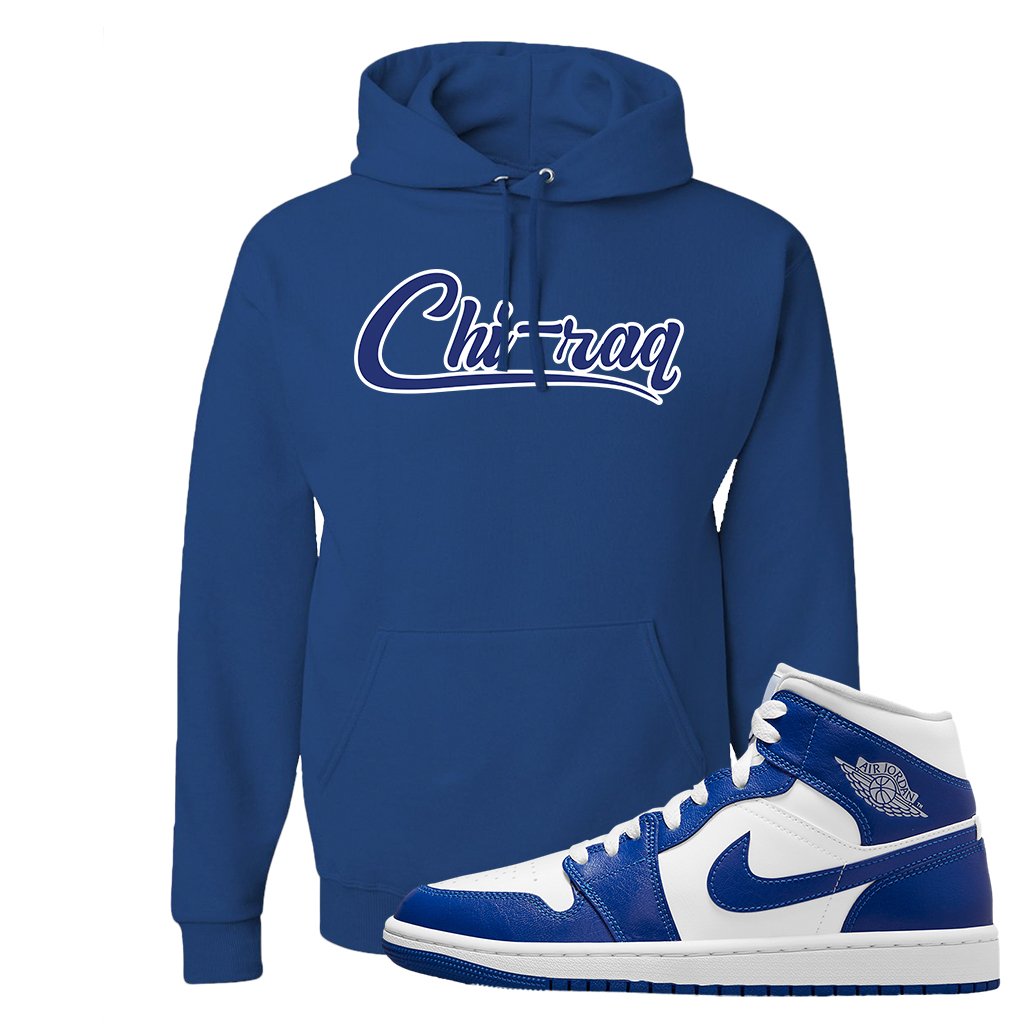 Air Jordan 1 Mid Kentucky Blue Hoodie | Chiraq, Royal