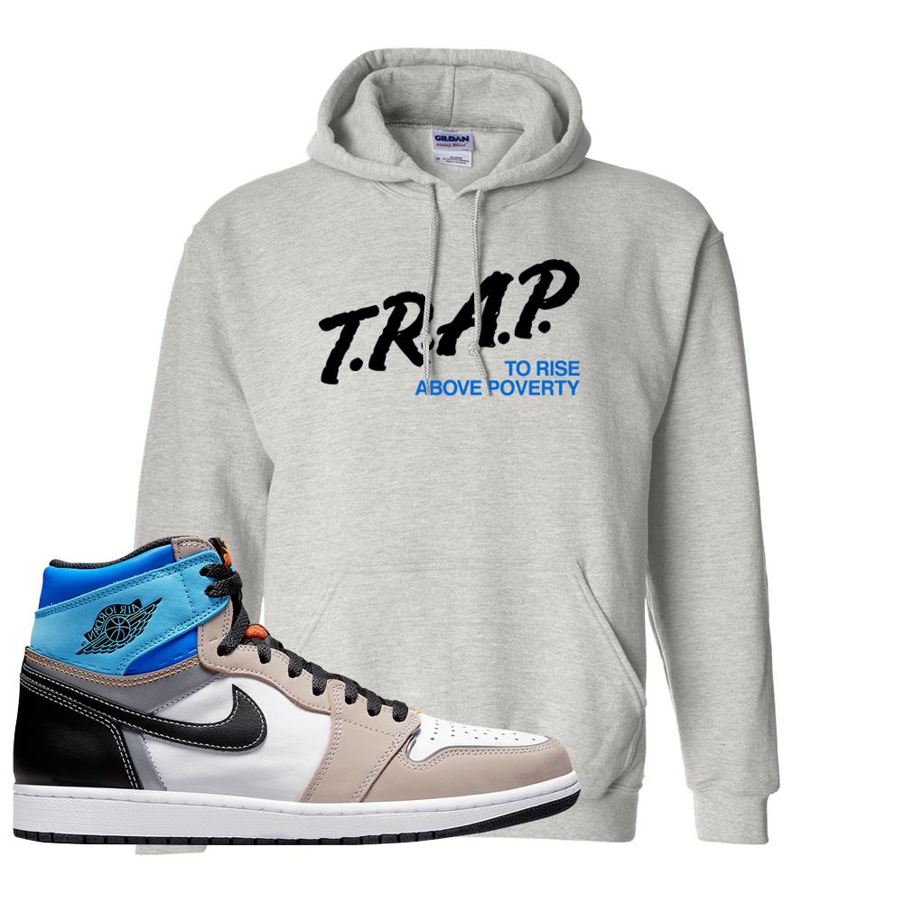 Prototype 1s Hoodie | Trap To Rise Above Poverty, Ash