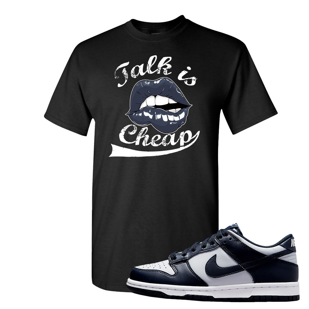 SB Dunk Low Georgetown T Shirt | Talk Is Cheap, Black