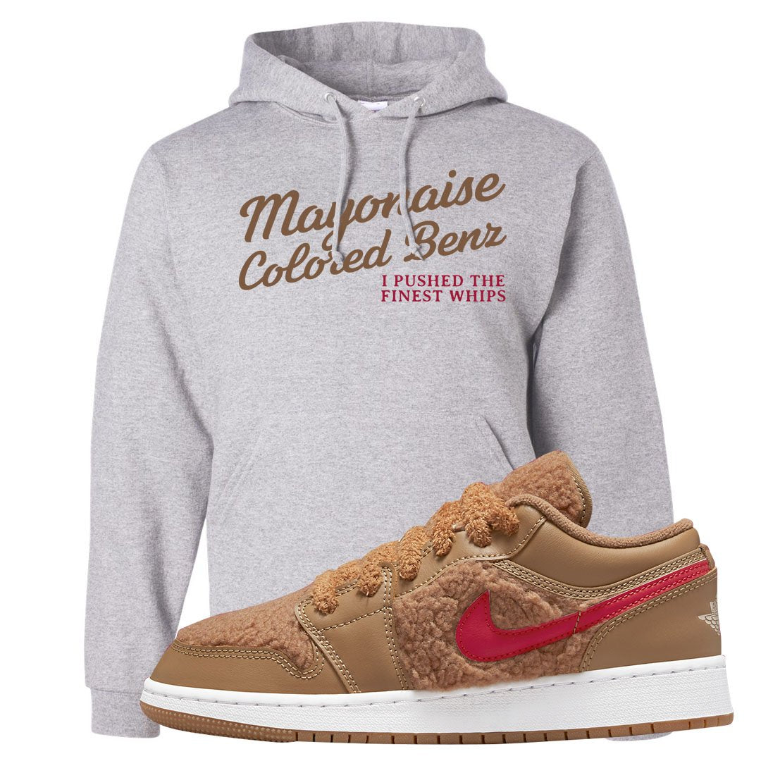 Teddy Bear Low 1s Hoodie | Mayonaise Colored Benz, Ash