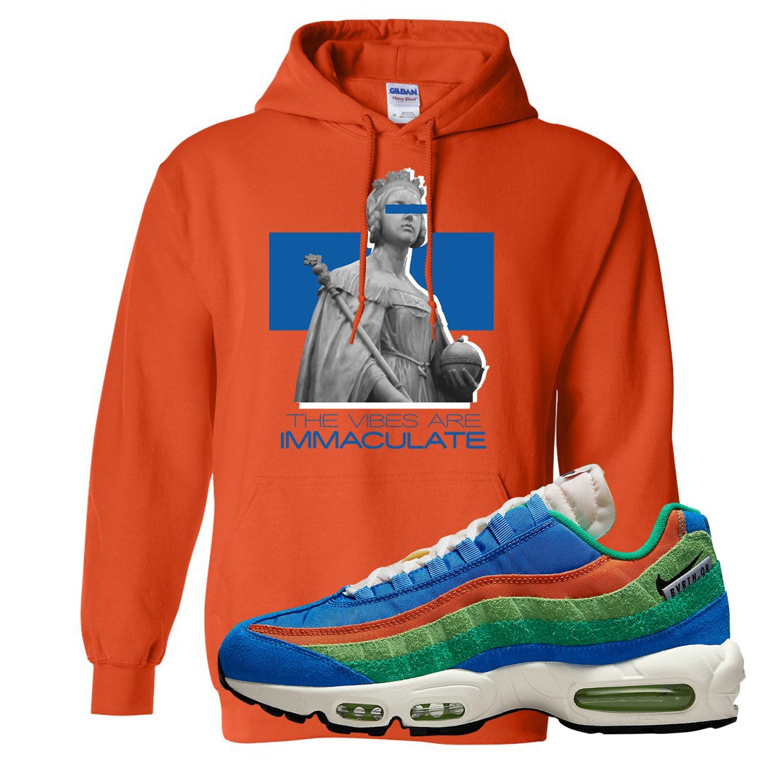 Light Blue Green AMRC 95s Hoodie | The Vibes Are Immaculate, Orange