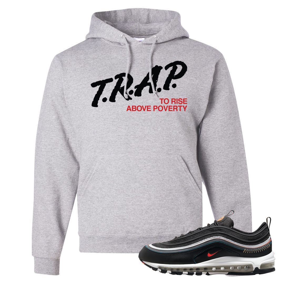 Alter and Reveal 97s Hoodie | Trap To Rise Above Poverty, Ash